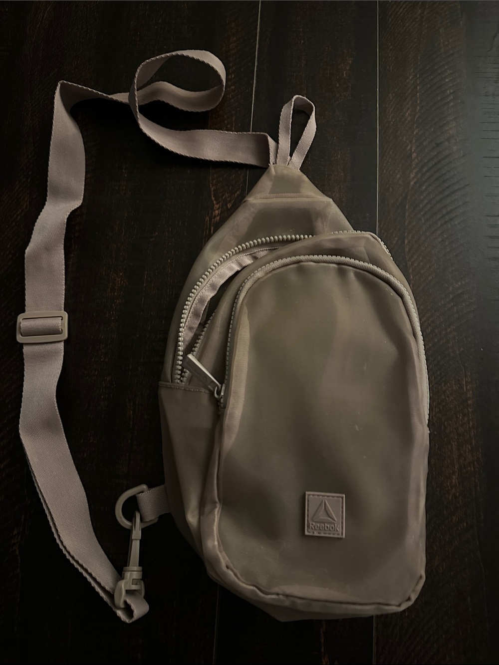 Reebok Taupe/Brown Crossbody Sling Bag for Men